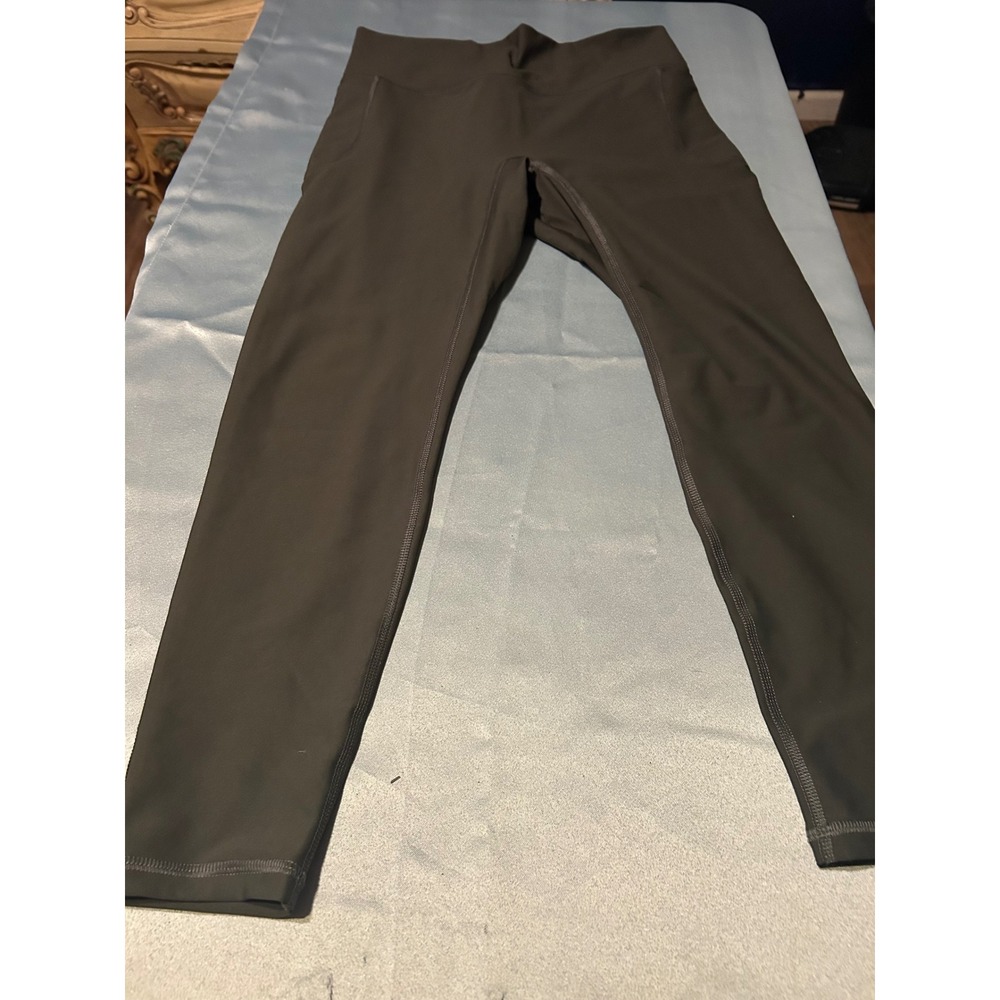 Old Navy Active Powersoft Extra High Rise Leggings Go-Dry Dark Olive Green Large